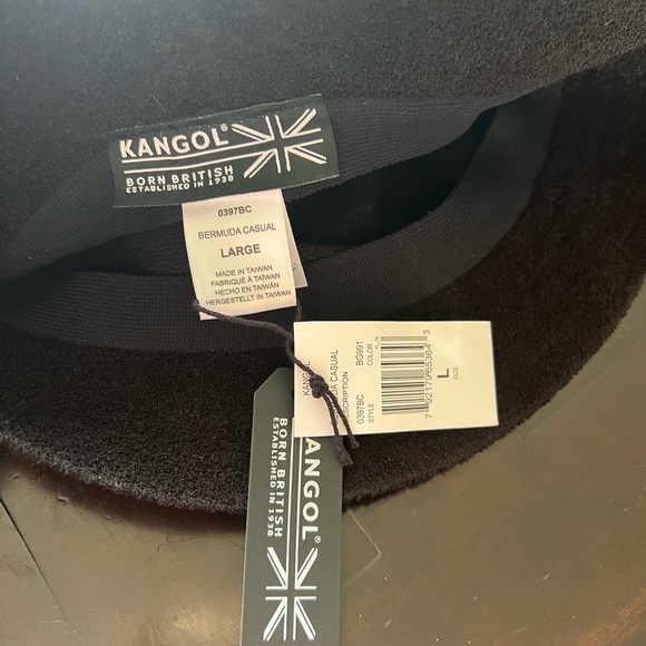 NWT Kangol Hat Black and Gold - Picture 4 of 8
